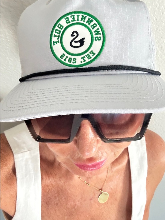 Swannies Golf Accessories - Baseball Cap with Green Swannies Golf Patch